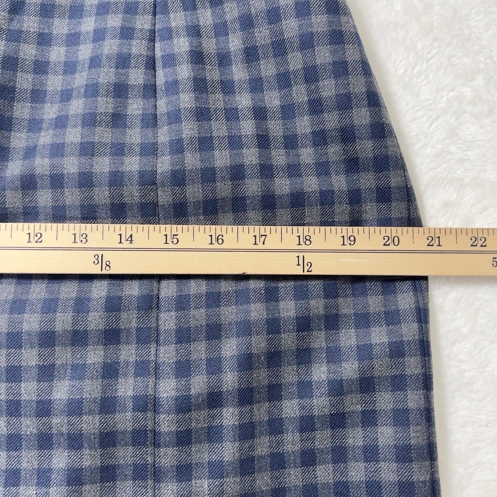 Brooks Brothers Red Fleece Sheath Dress Womens Sz 10 Blue Gingham Short Sleeve - Picture 13 of 14